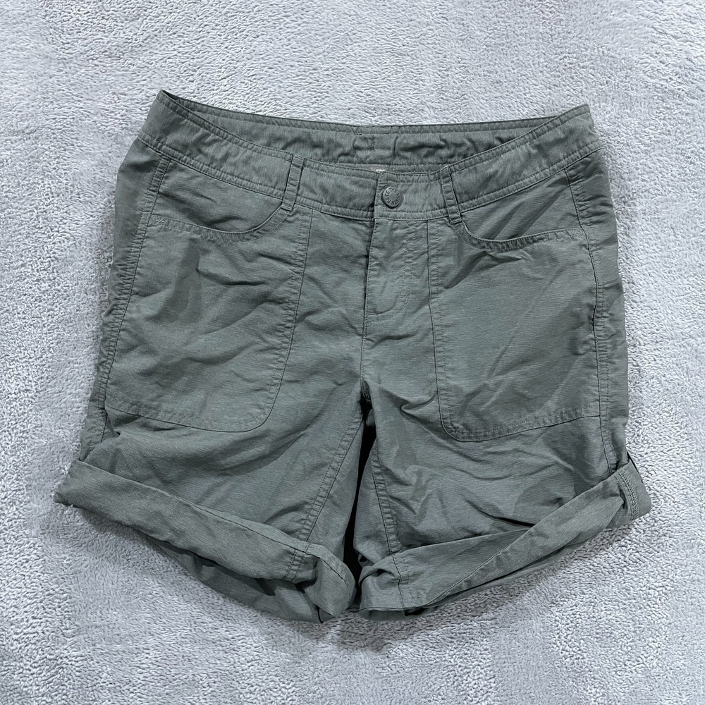 The‎ North Face Women's Horizon 2.0 Roll-up Shorts 4 Green 9" In Hiking Trails